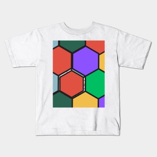 Hexa Color Design Kids T-Shirt